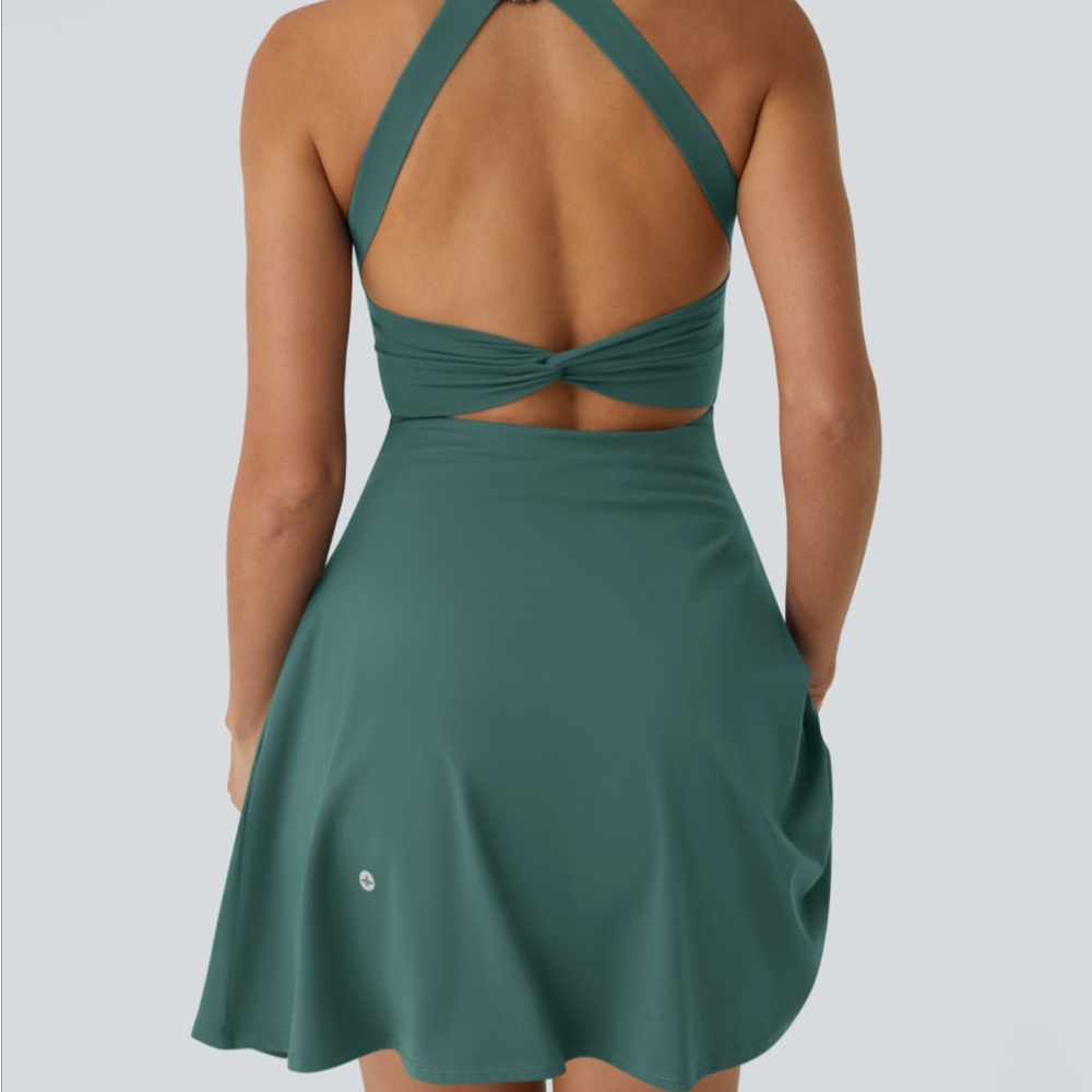 HALARA Backless Easy Peezy Sport/Dance/Casual Dress with Attached Shorts - NWT